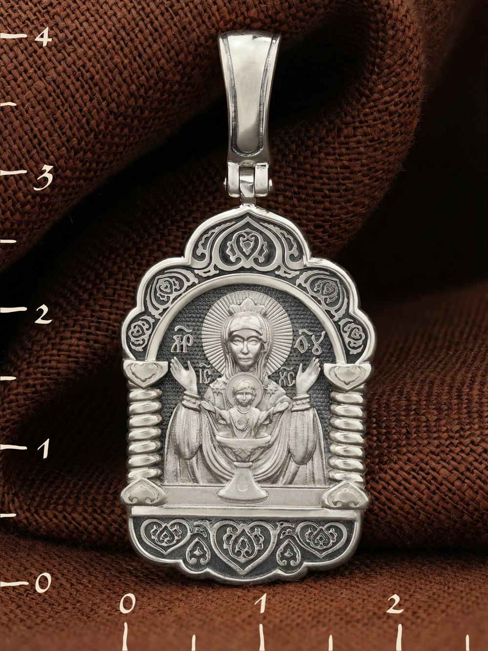 Образок из белого золота