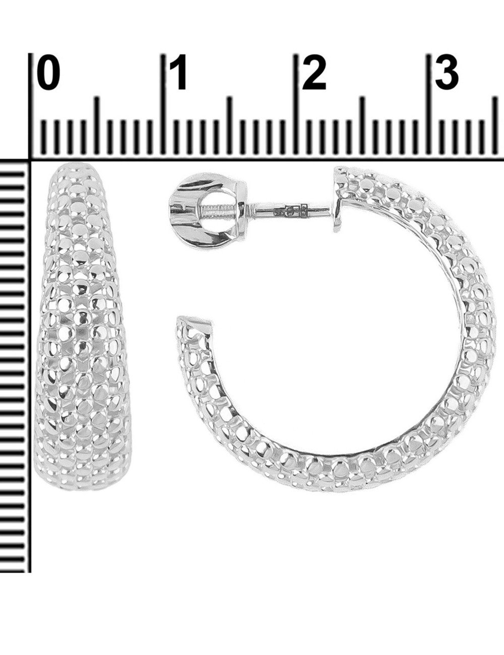 Серьги из белого золота 585 пробы