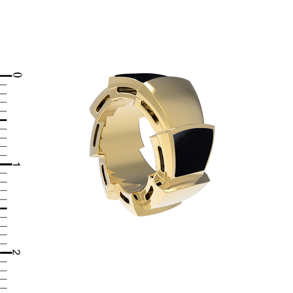 Подвеска из лимонного золота c ониксом