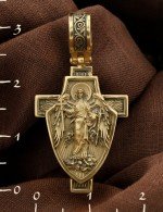 Крест из лимонного золота 585 пробы