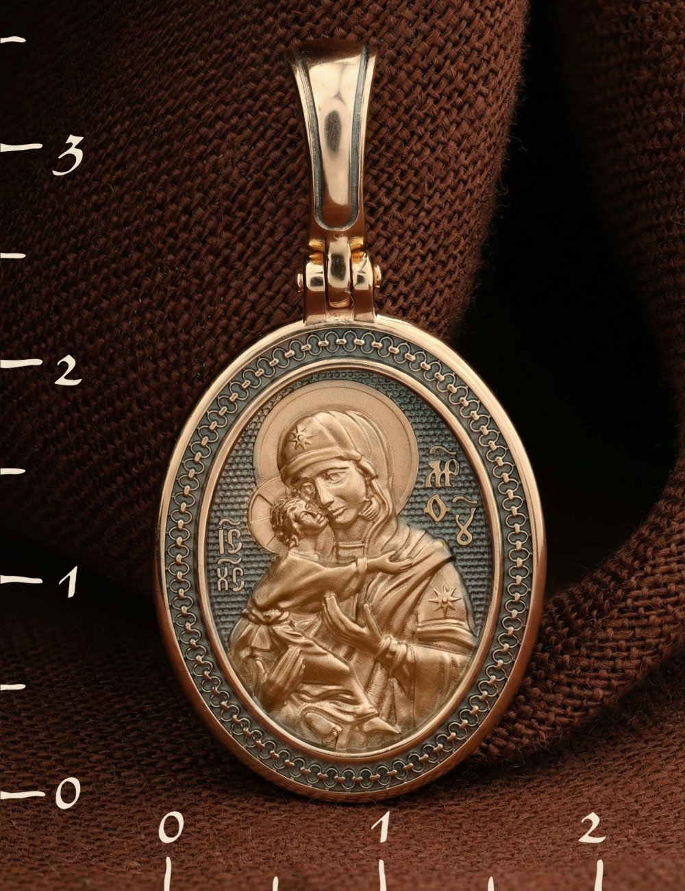 Образок из золота 585 пробы