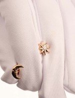 Серьги из золота 585 пробы c бриллиантами
