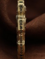 Крест из лимонного золота 585 пробы