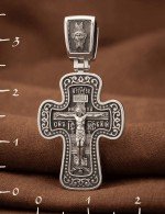 Крест из белого золота 585 пробы