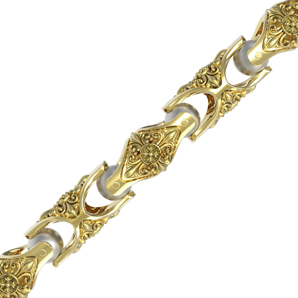 Цепь из лимонного золота