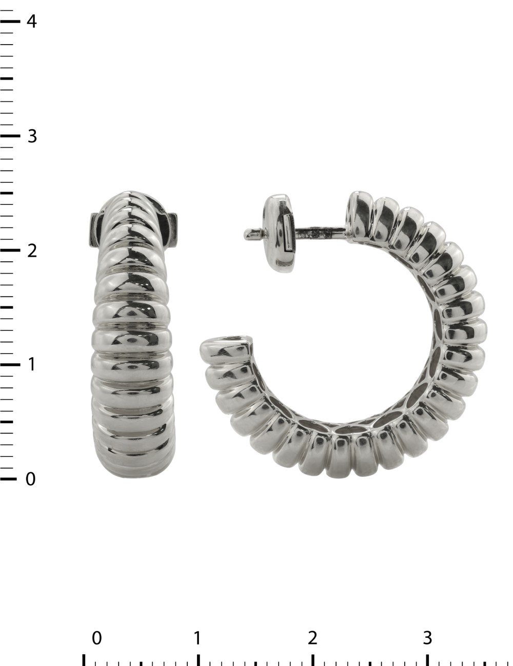 Серьги из белого золота 585 пробы
