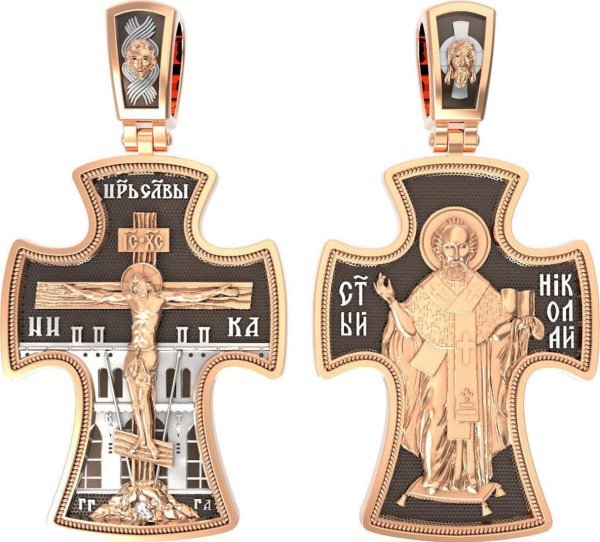 Крест из золота 585 пробы