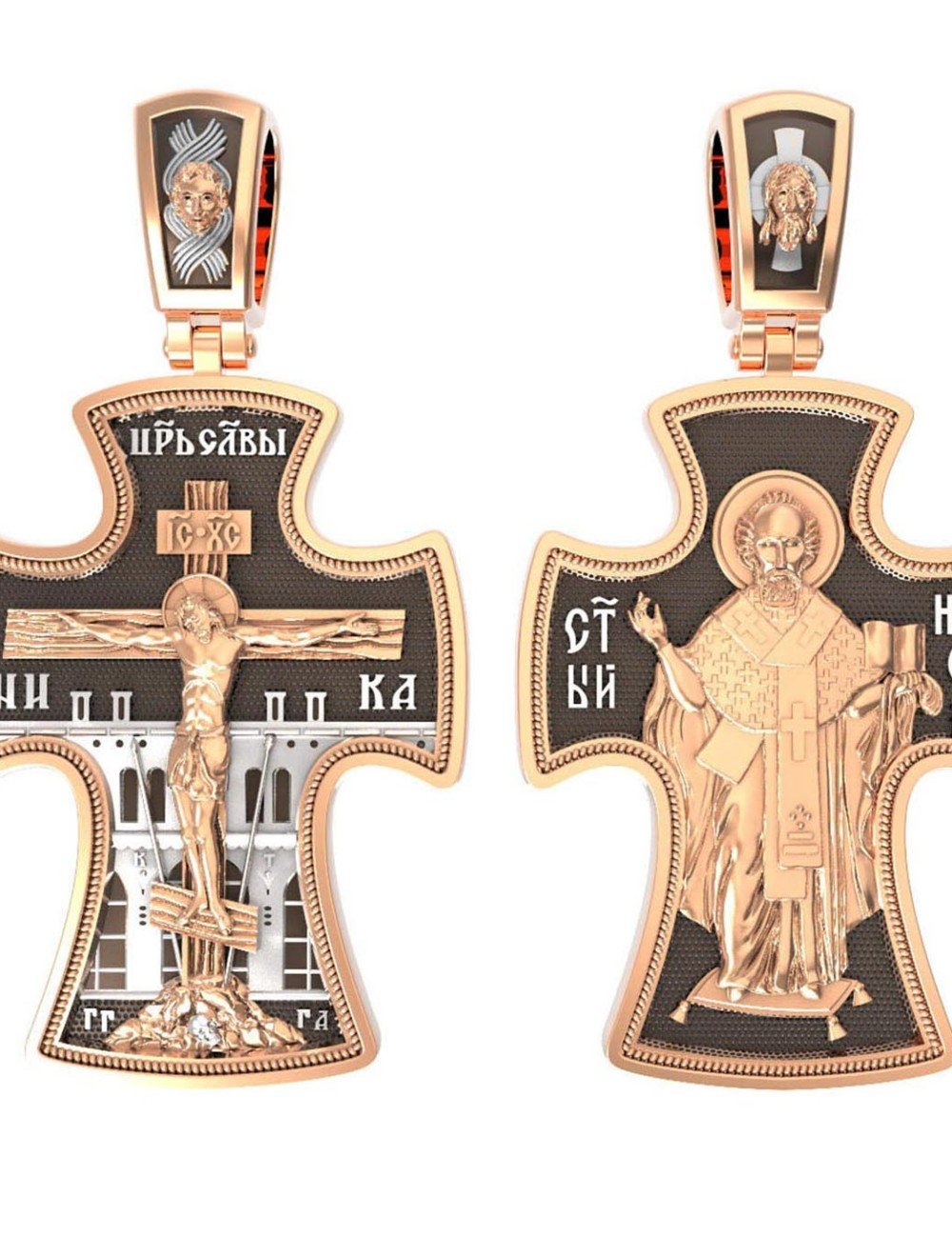 Крест из золота 585 пробы