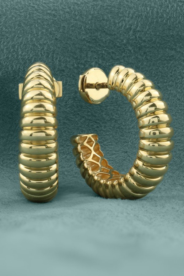 Серьги из лимонного золота 585 пробы