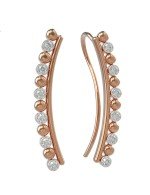 Серьги из золота 585 пробы c бриллиантами