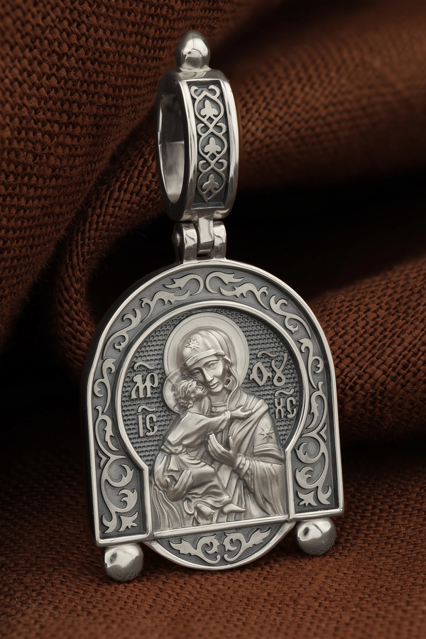 Образок из белого золота