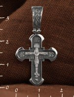Крест из белого золота 585 пробы