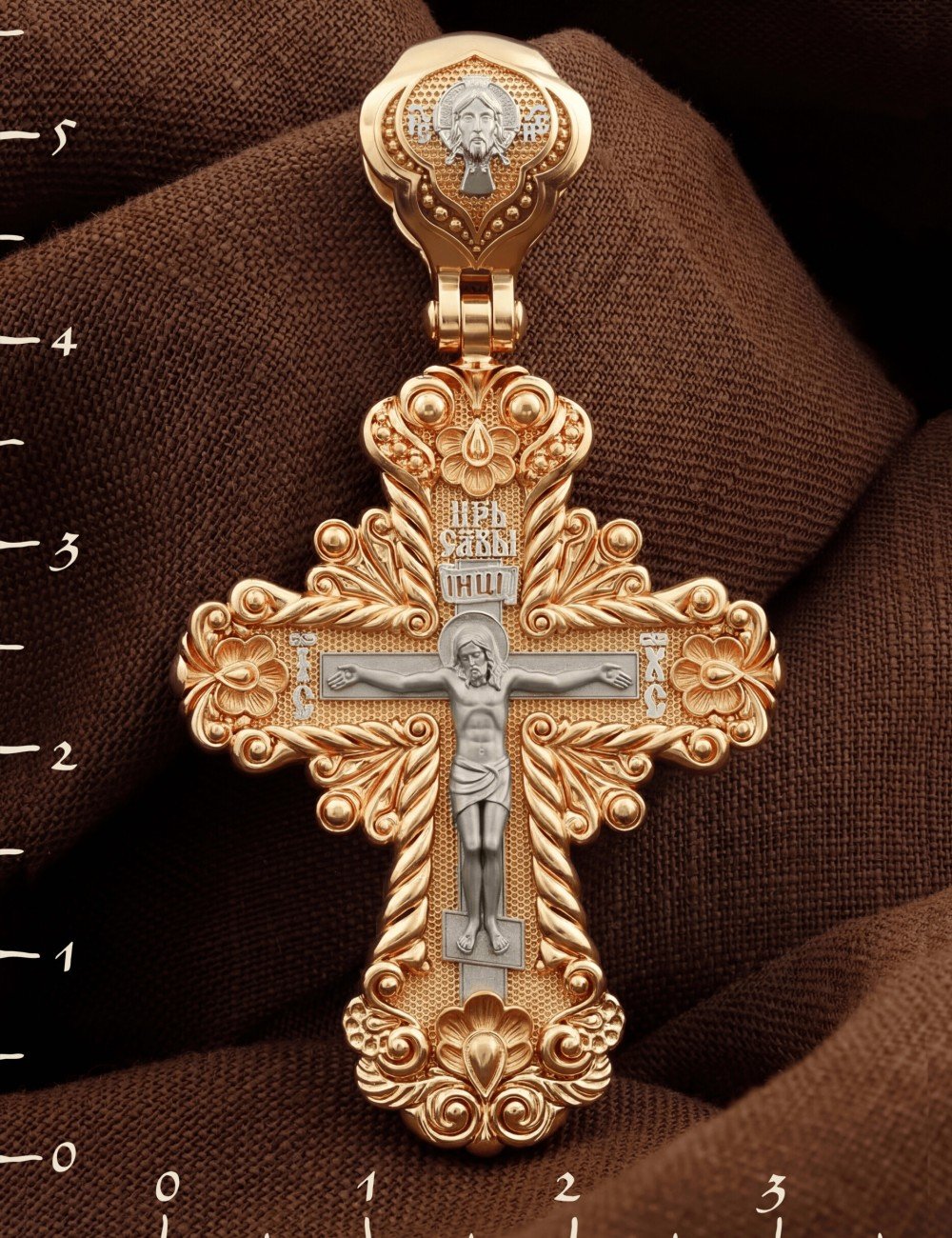 Крест из золота 585 пробы
