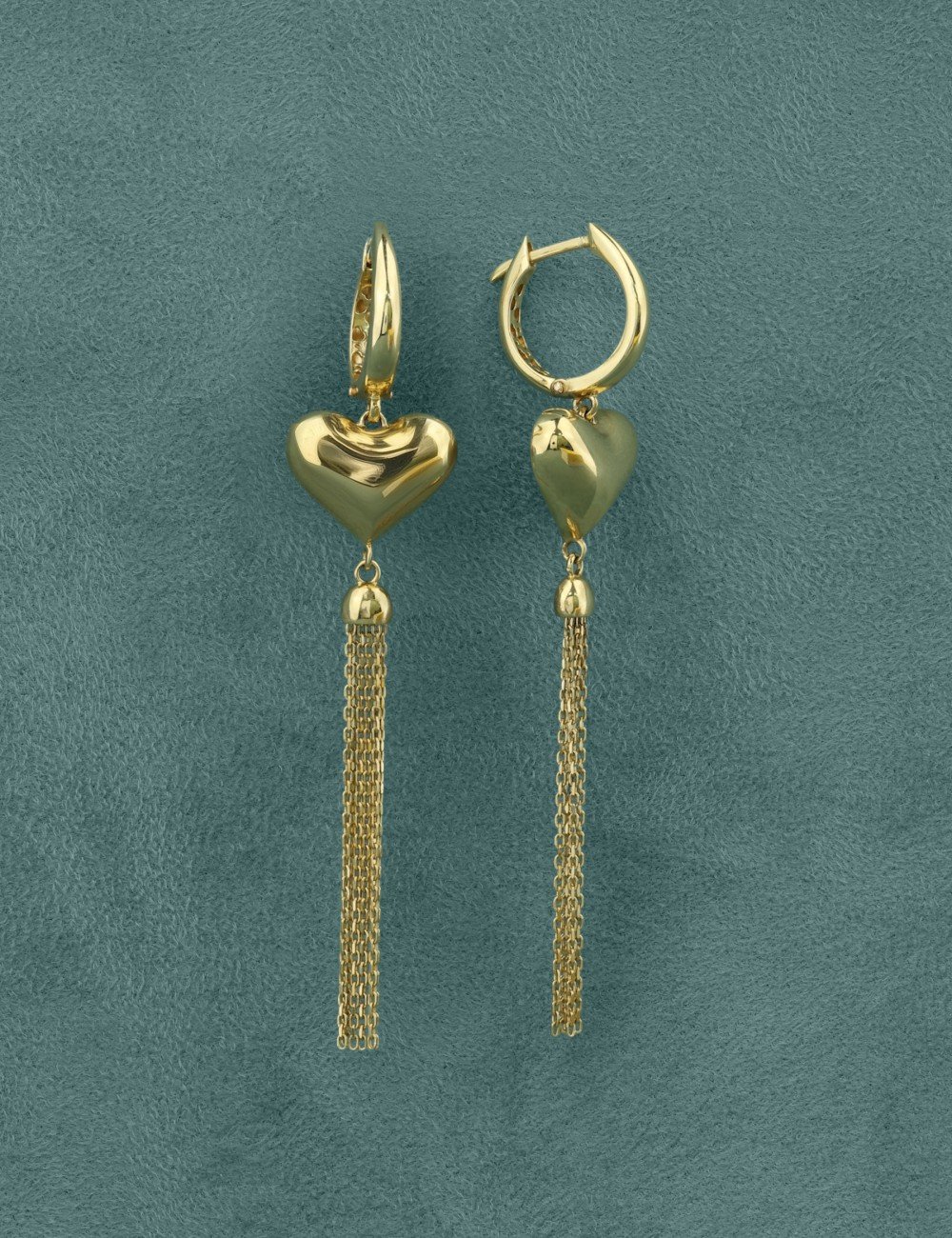 Серьги из лимонного золота 585 пробы