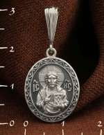 Образок из белого золота 585 пробы