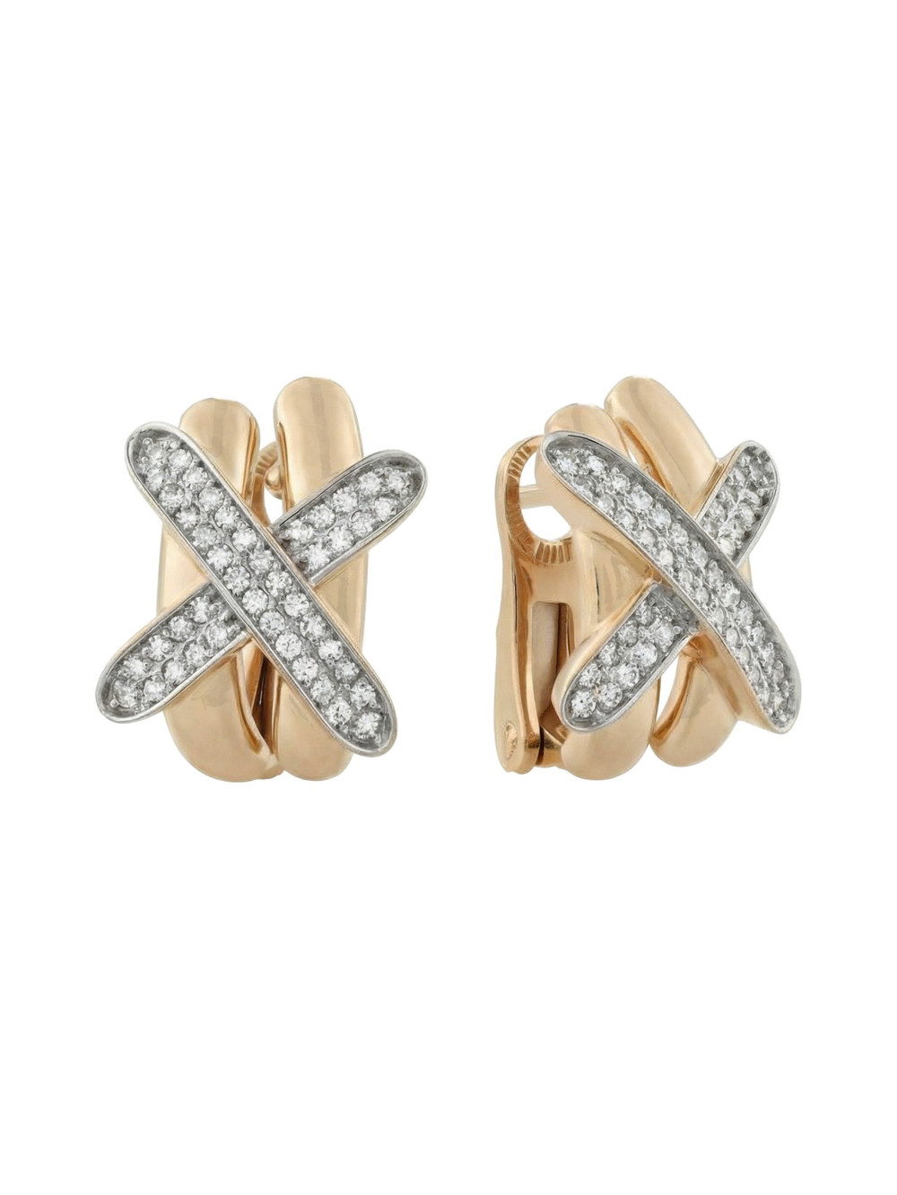 Серьги из золота c бриллиантами