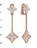Серьги из золота 585 пробы c бриллиантами