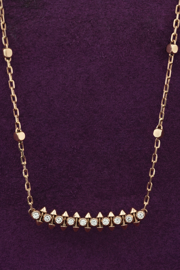 Колье из розового золота c бриллиантами