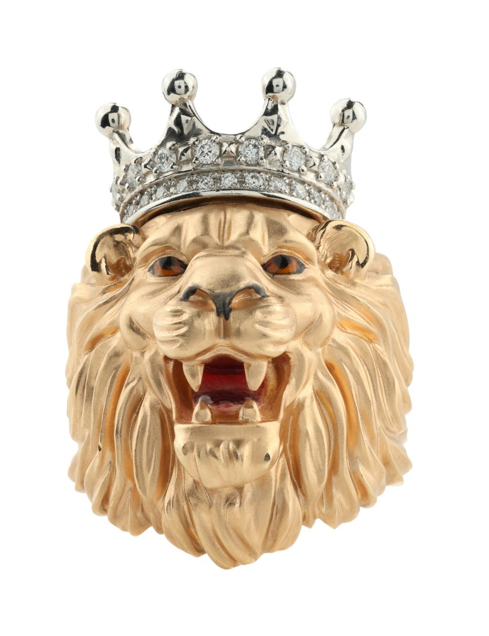 Кольцо из золота 585 пробы c эмалью и бриллиантами