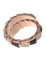 Кольцо из золота 585 пробы c бриллиантами и ониксом
