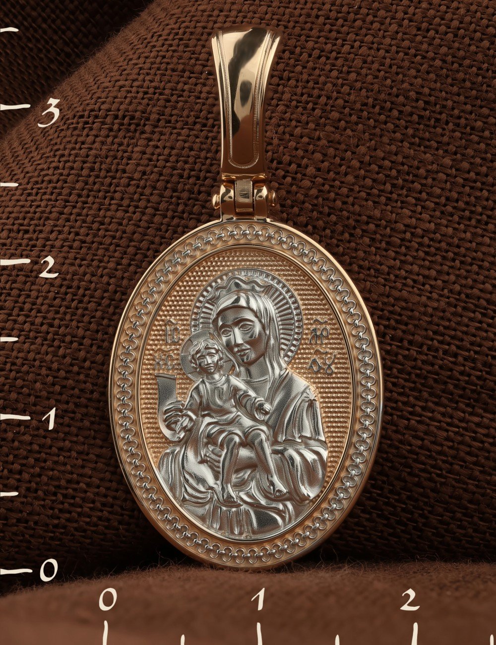 Образок из золота 585 пробы
