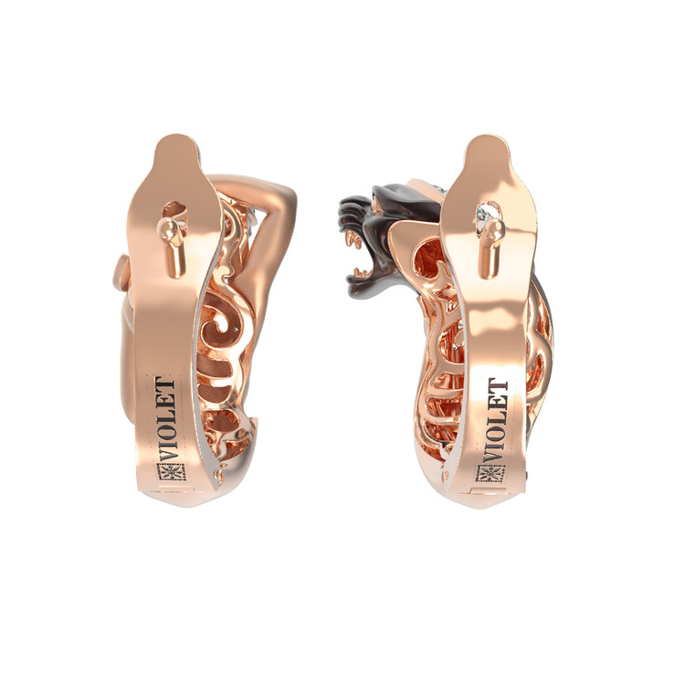 Серьги из золота c фианитом