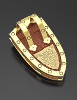 Образок из лимонного золота 585 пробы c деревом груши