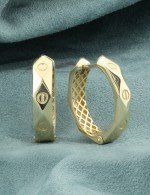 Серьги из лимонного золота 585 пробы