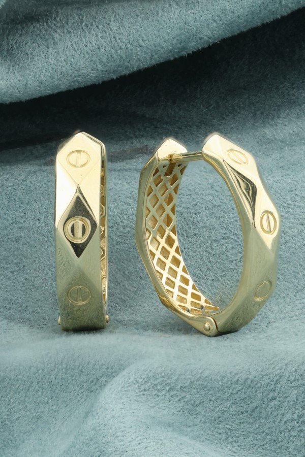 Серьги из лимонного золота 585 пробы
