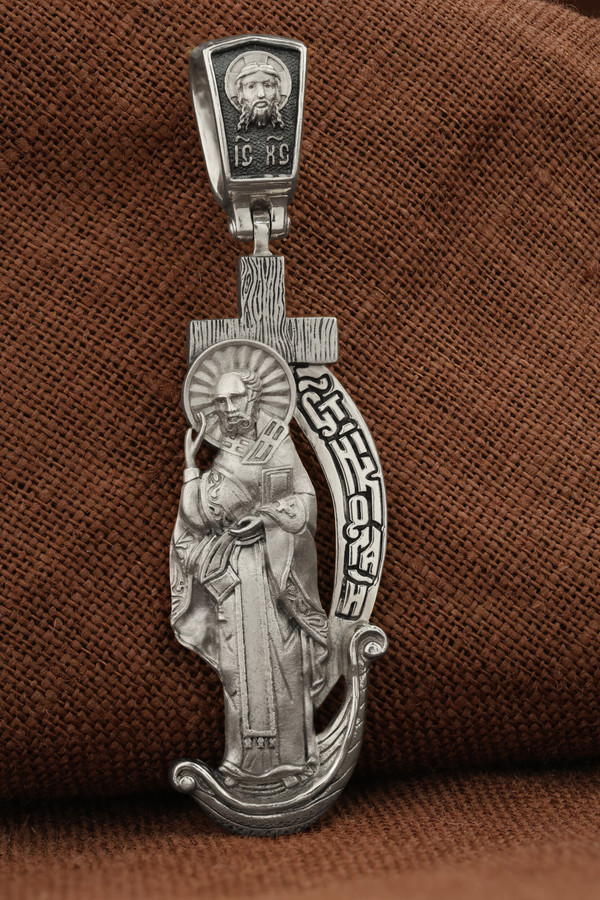 Образок из белого золота