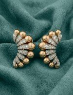 Серьги из золота 585 пробы c бриллиантами