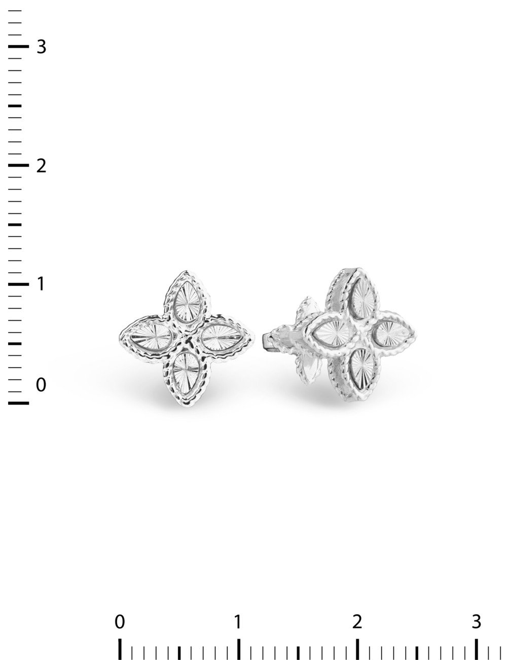 Серьги из белого золота 585 пробы