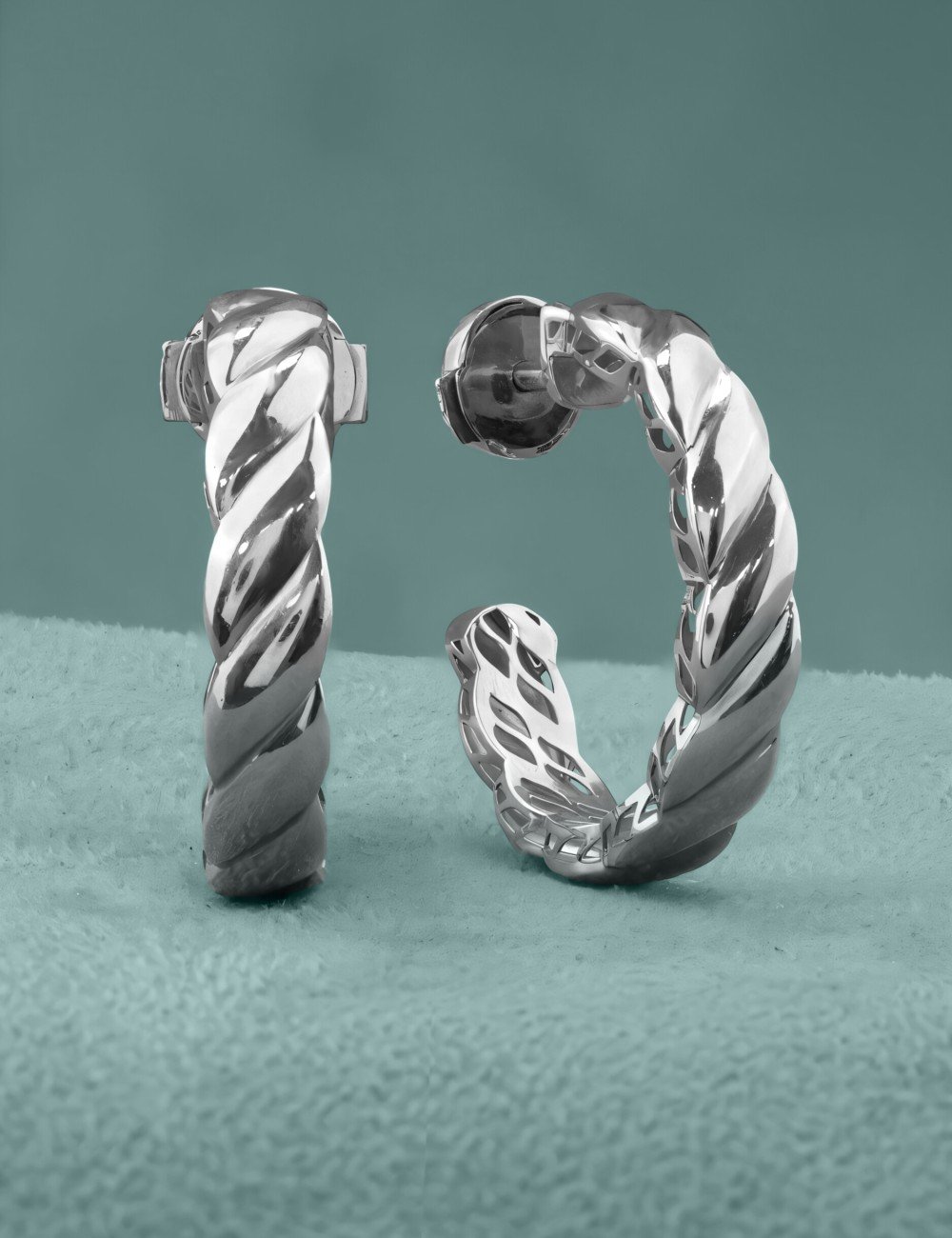 Серьги из белого золота 585 пробы