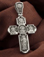 Крест из белого золота 585 пробы
