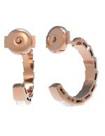 Серьги из золота 585 пробы c перламутром