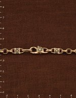 Цепь из золота 585 пробы c эмалью