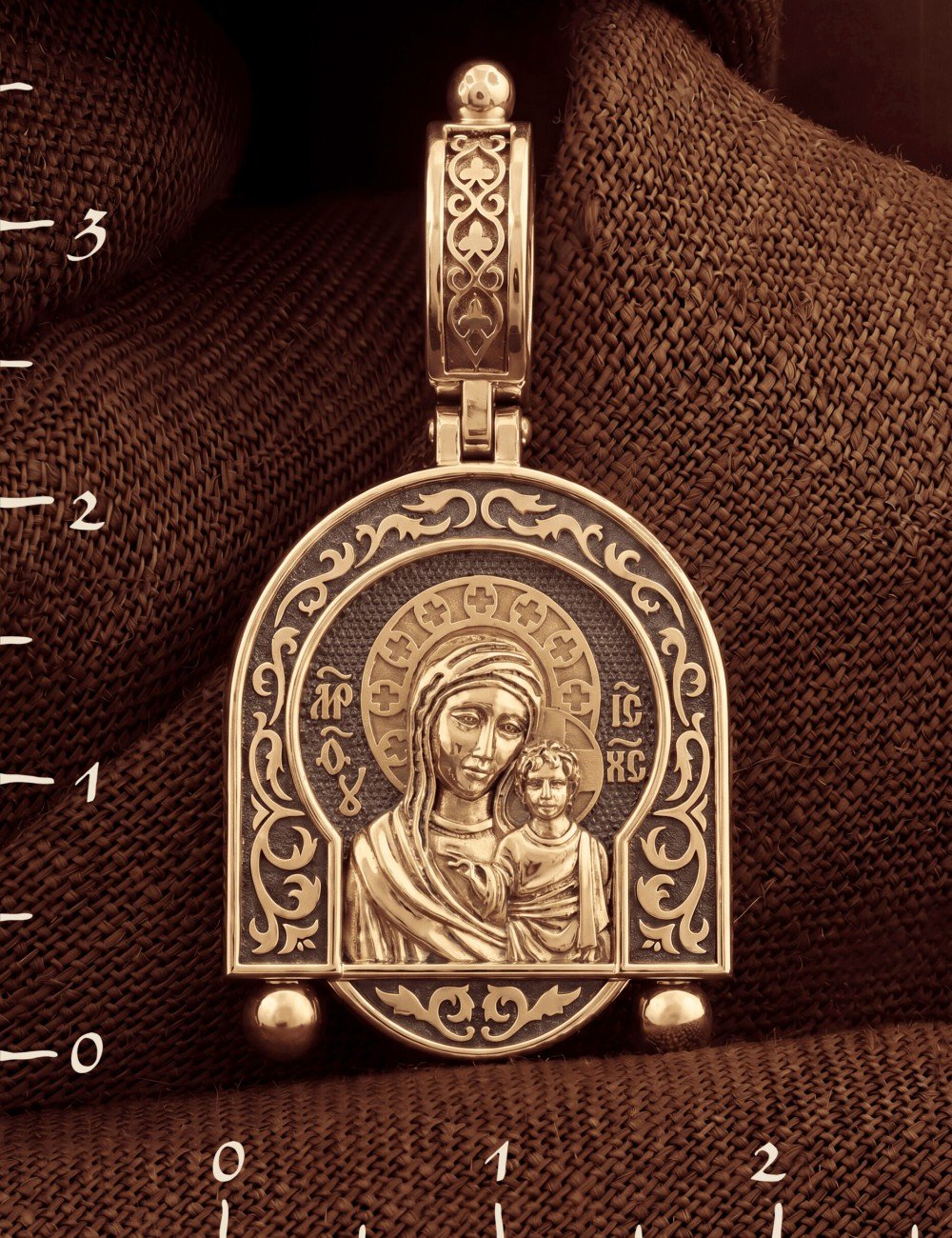 Образок из золота 585 пробы
