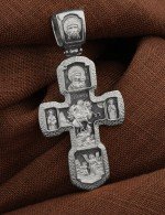 Крест из белого золота 585 пробы