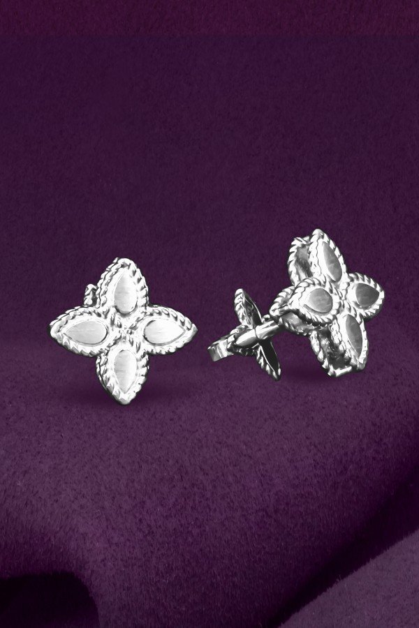 Серьги из белого золота 585 пробы