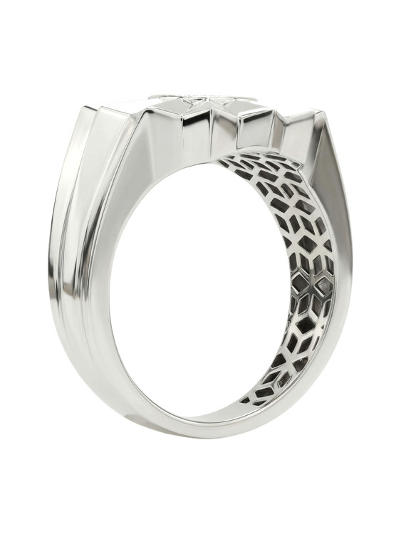 Кольцо из белого золота c бриллиантами