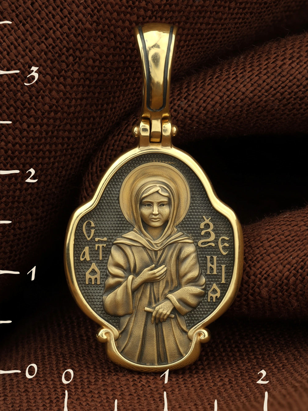 Образок из лимонного золота