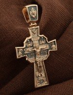 Крест из золота 585 пробы