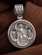 Образок из белого золота 585 пробы