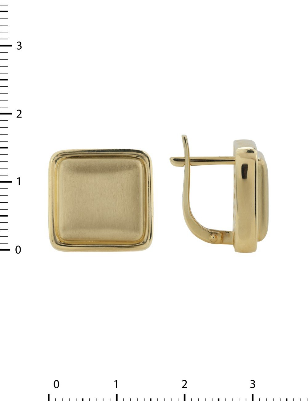 Серьги из лимонного золота 585 пробы