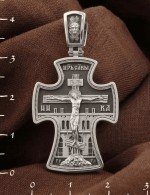Крест из белого золота 585 пробы