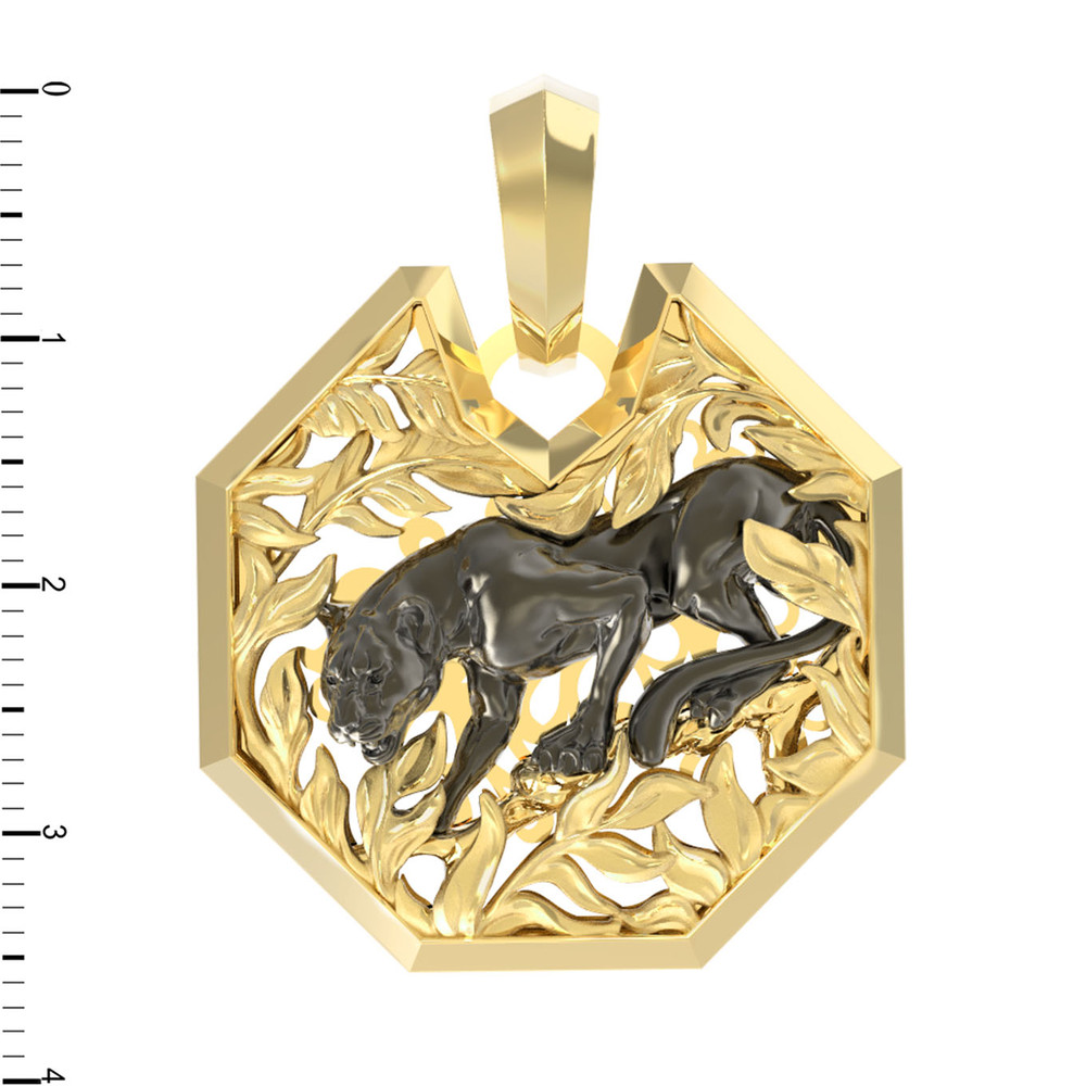 Подвеска из лимонного золота