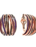 Серьги из золота 585 пробы c фианитом