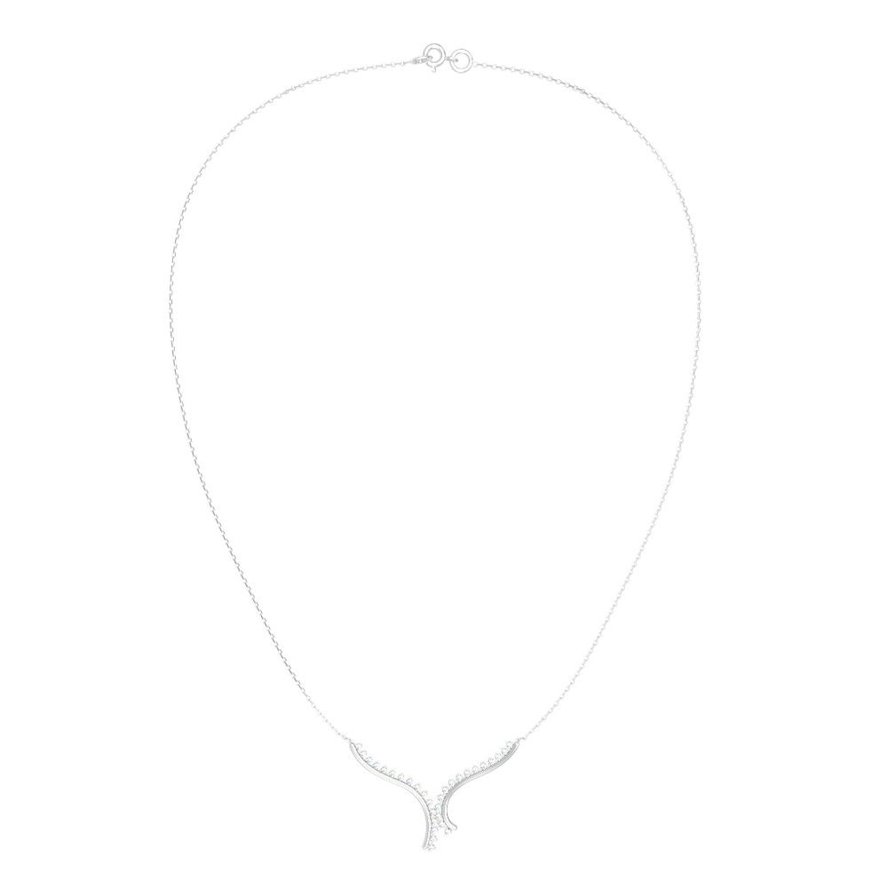 Колье из белого золота c бриллиантами