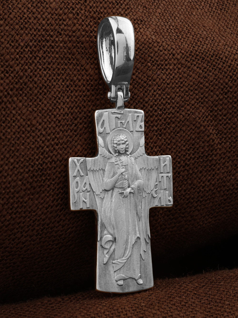 Крест из белого золота