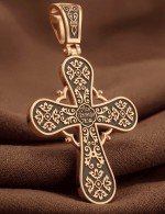 Крест из золота 585 пробы